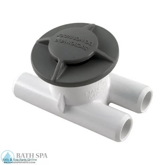 Waterway Vacuum Break Inlet Spa Vent [3/4" SB] [Gray] (640-3757V) Spa Parts: Spa Suctions 89-270-1022_XL