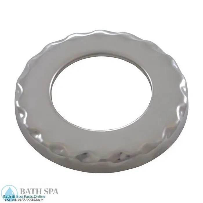 Waterway Poly Jet Escutcheon [Deluxe Scallop] [Stainless Steel] (916-6000) Spa Parts: Spa Jets (Waterway Poly Jets) 916-6000