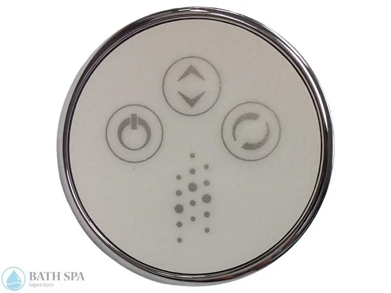 TMS3 Electronic Keypad, C.G. Air, 3 Button, on/off Clear (CG-TMS3-KRCC03-CLP) Bath Parts CG_TMS3-KRCC03-CP