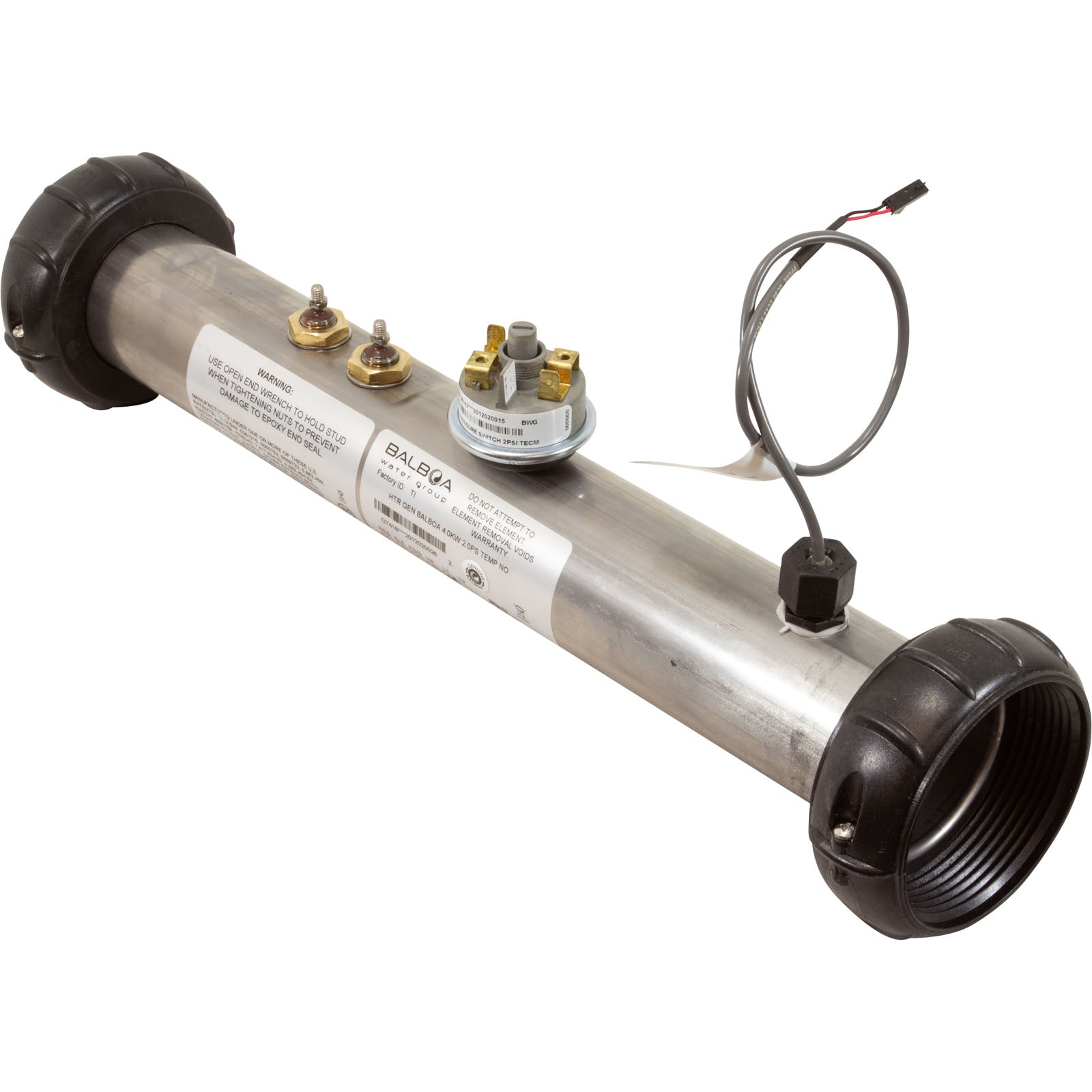 Balboa 15" 4.0 kW Spa Heater Assembly With Sensor and Pressure Switch SW Value and LE System (58019)