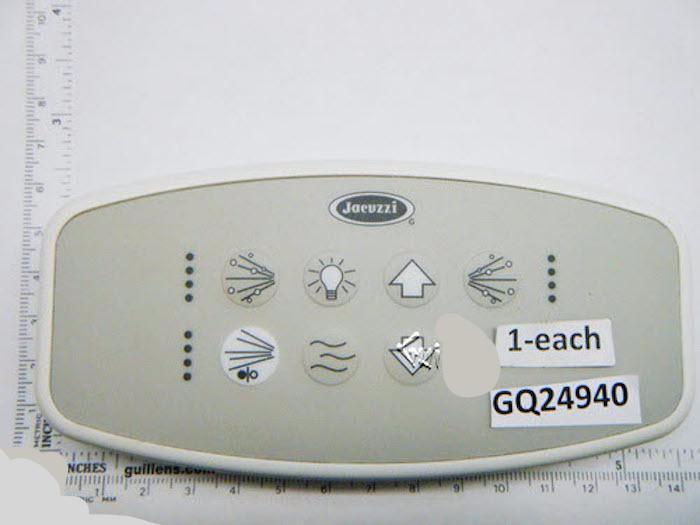 Jacuzzi Control Panel 8 Button Designer, White [GQ24940]
