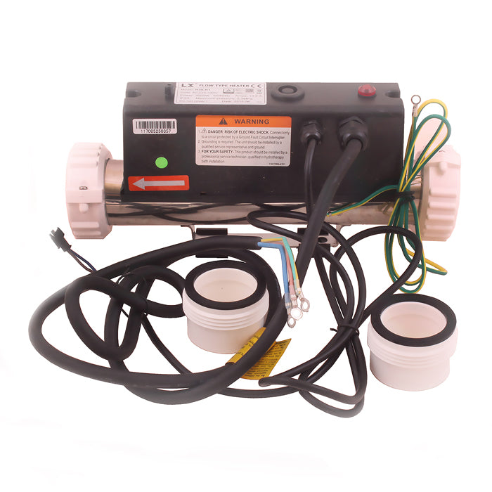 LX Heater Assembly, Inline, 3.0kW, 10"Long, w/2 Pin Pressure Switch Cord, 1.5M Power Cord