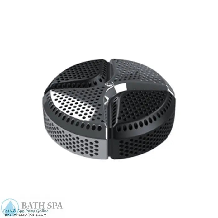 Waterway 5" Designer Pro Series Suction [2-1/2" Slip] [Two Tone] [Black/Stainless Steel] (640-5350 V) Spa Parts: Spa Suctions Waterway_640-5350_V