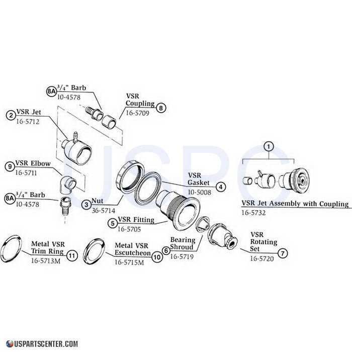 VSR Whirlpool Assembly